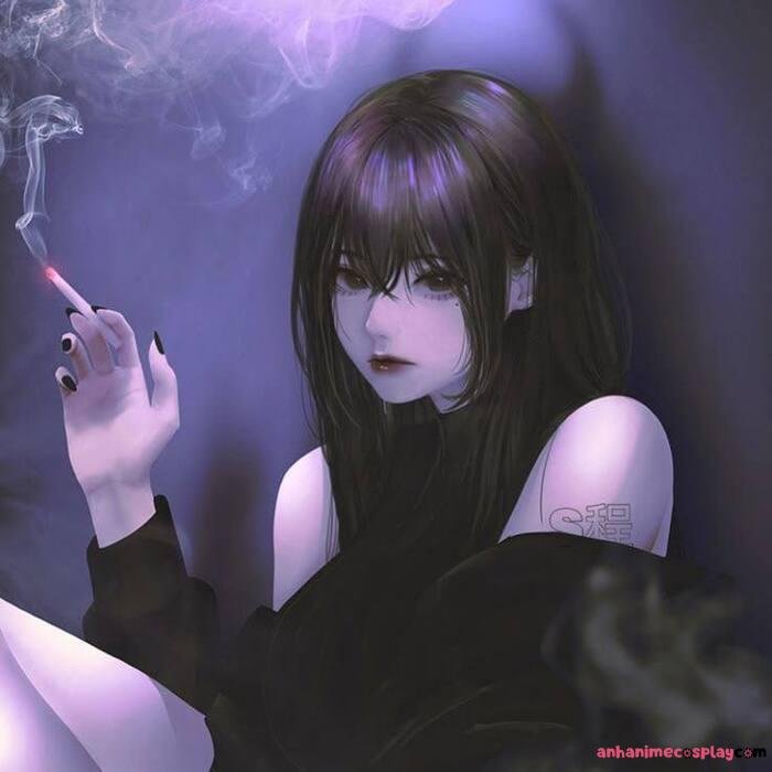 hình ảnh anime buồn cô gái khóc